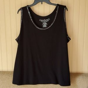 Gitano embellished ribbed tank size 30/32W